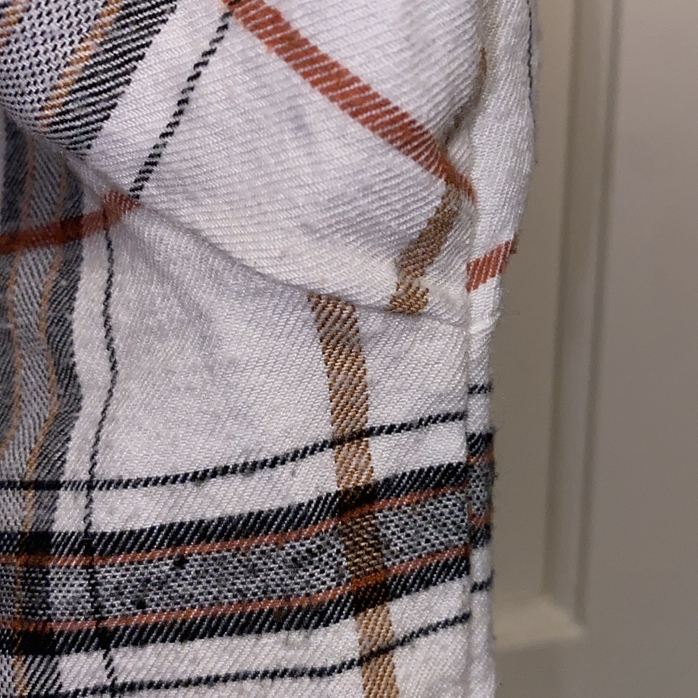 SHEIN XL Essence Plaid Drop Shoulder Button Up Pocket Front Shirt - Picture 8 of 13